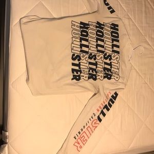 White long sleeve Hollister shirt
